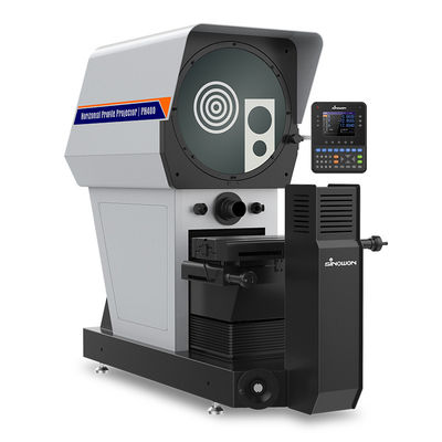 Horizontale Messung Digitalprofil Projektor Ø400mm eingebaut in Mini-Drucker