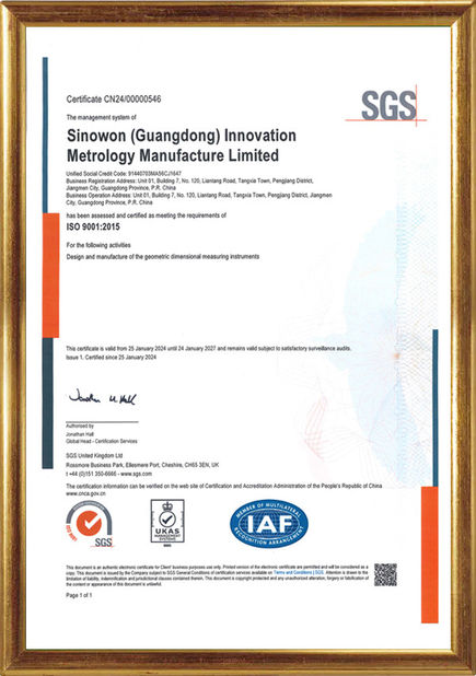 China Hoyamo and Sinowon Inc zertifizierungen