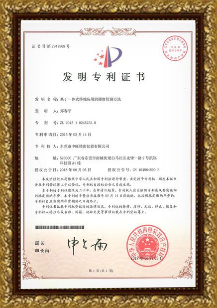 China Hoyamo and Sinowon Inc zertifizierungen